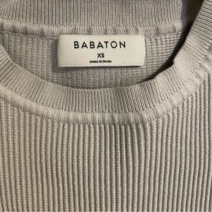 Oatmeal color sculpt crop top